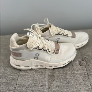 ON Cloud Running Cloud Nova 2 sneakers shoe ice white tan mesh upper women